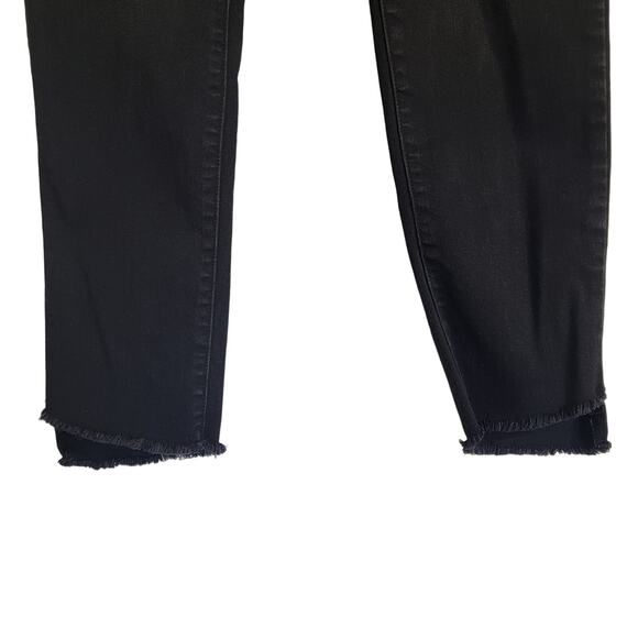 Democracy Ab Technology Jeans Women’s Size 8 Black Skinny Ankle Distressed - Picture 7 of 11